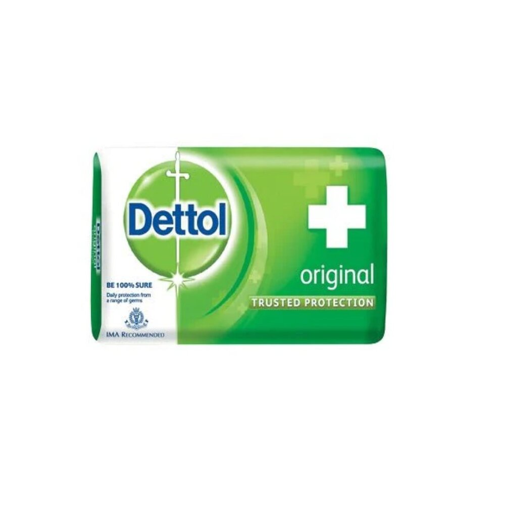 Dettol Antibacterial Bar Soap Original 100g-Pack of 6- Germ Defence Formula *